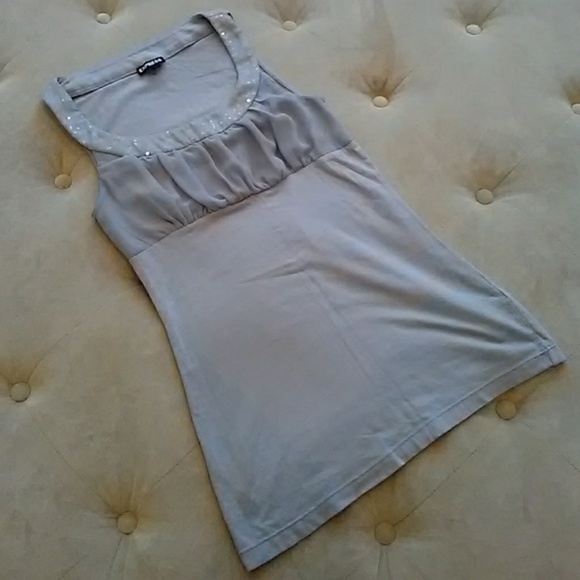 5 for $25 Express Light Gray top - Picture 1 of 5